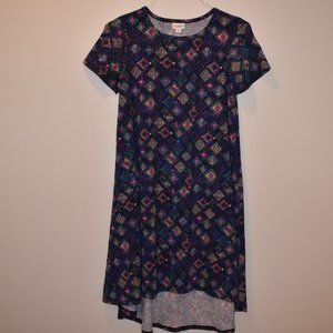 Lula Roe Super Comfy Blue Stretchy Dress XS